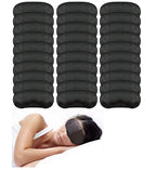 Eye Mask Sleep Masks Sleeping Mask Blindfold Eye Cover Team Building Games Party with Nose Pad and Adjustable Strap for Women Men Kids 4 Layers Black (30 Pack)