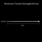 XINGO 8 Inch White Cable Zip Ties (500 Pack), 40 Lbs Tensile Strength-Heavy Duty, Self-Locking Nylon Plastic Nylon Wire Ties for indoor and outdoor use