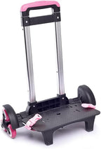 Backpack Trolley Foldable Trolley Cart 6 Wheels Rolling-Luggage Carts Aluminium Alloy Luggage Hand Cart for Bags