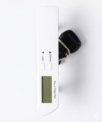Digital Luggage Scale for Travel - Portable Handheld Weight Scale for Suitcases & Bags - 110lbs/50kg Capacity with LCD Display - 2 AAA Batteries Included (White)