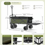 Portable Folding Beach Cart, Lightweight Outdoor Trolley for Camping & Picnic, Easy-Throw Design for Beach Activities & Travel, Ideal for Food & Gear Transport