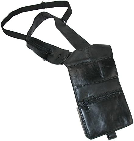 CTM Leather Deluxe Travel Shoulder Wallet