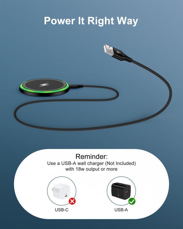 Wireless Charger Samsung Galaxy, Cargador Inalmbrico Samsung for Galaxy S26 S25 Ultra S25+ S24, 15w Fast Cordless Charging Pad for Google Pixel 10 Pro XL/9a/8 Wireless-Enabled Android Phone Station