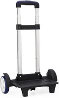 Folding Backpack Trolley Cart on Wheels, Lightweight Aluminium Alloy Hand Truck for Easy Transport of School Bags, Compact Design