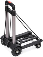 Heavy Duty Folding Hand Truck Portable Foldable Sack Trolley Travel Luggage Cart & Shopping Cart for Easy Moving and Transport Wheel Barrow for Grocery and Travel.