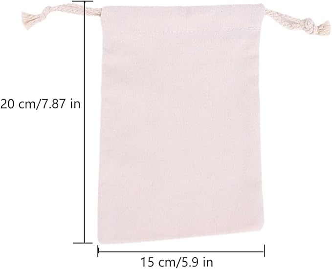 Breathable Dust-proof Drawstring Storage Pouch String Bag for Handbags Purses Shoes Eco Bag (5 PCS,5.9 * 7.87 in)