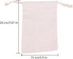 Breathable Dust-proof Drawstring Storage Pouch String Bag for Handbags Purses Shoes Eco Bag (5 PCS,5.9 * 7.87 in)