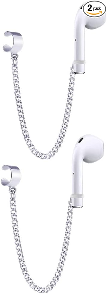 ZOSTLAND Compatible with 1 Pair Creative Earphone Anti Lost Earring Clip Earclip Strap Wireless Earhook Earbud Ear Bud Holder Connector for Airpods 1/2/Pro/3 Beats Fit Pro Sony (Brief Style)
