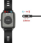 TiMOVO Smart Watch Charger Compatible with YAMAY VeryFitPro SW021,SW01,Willful SW023,SW025, Magnetic USB Charging Cable for Letsfit ID205L,Letscom ID205S,ID216,Umidigi Uwatch 3,Uwatch GT, Black