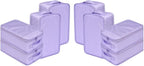 Travel Shoe Bags, Foldable Waterproof Shoe Pouches Organizer-Double Layer (8 Purple Shoe Bags)