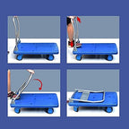 Heavy Duty Foldable Hand Trolley Cart with Quiet Wheels Flatbed Platform Hand Truck for Moving High Weight Capacity Ideal for Factories and Shops Portable Handcart.