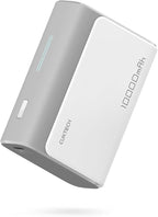 CUKTECH 30W Mini Power Bank, 10000mAh(2S1P) Portable Charger PD3.0 Fast Charging, Dual-Charging Ports Battery Pack, for iPhone 16/15/14/13 Series, Samsung S24/S23/S22, iPad, AirPods, and More (Grey)
