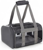 Sherpa Original Deluxe Travel Pet Carrier, Airline Approved & Guaranteed On Board - Charcoal Gray, Small