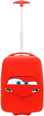 Bioworld Cars Lightning McQueen Big Face 16.5" Toddler Two-Wheel Carry On Luggage