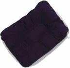 Footrest with Air Pump - Soft Flocking Adjustable Height Leg Support Cushion for Travel, Office & Home Use,37x30x16cm/14.57x11.81x6.30in(Purple＋Grey)