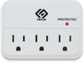 OSKOS 3 Outlet Triple Extender, Wall Surge Protector, 1000 Joules, 3 Prong Grounded Wall Tap, Multiple Outlet Adapter Plug for Travel Home Hotel office, UL Listed