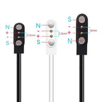 Smart Watch Charger, 3-Pack [2.5mm+2.8mm+4mm] for Veryfit, Da Fit, Gloryfit Magnetic Charging Cable, for 3 Types of smartwatches