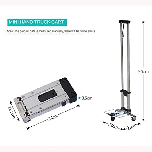 Lightweight Folding Hand Truck, Portable Heavy-Duty Dolly Cart for Moving Travel(Color:Blue)