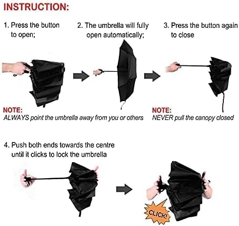 LANBRELLA Umbrella Windproof Compact Travel Umbrella Auto Open Close for Rain