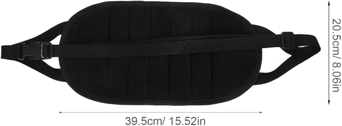 CALLARON Portable Foot Hammock Under Desk Foot Rest with Adjustable Strap and Storage Bag, Travel Footrest for Airplane Office Car Seat Leg Support Comfort Black