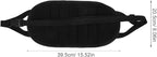 CALLARON Portable Foot Hammock Under Desk Foot Rest with Adjustable Strap and Storage Bag, Travel Footrest for Airplane Office Car Seat Leg Support Comfort Black