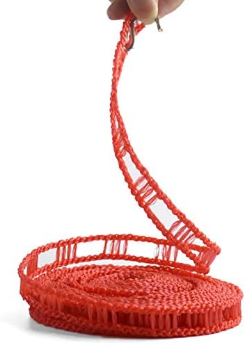 Foshine Clothesline 5m 1.64ft Length 2 Pack Camping Red White Clothes Drying Rope Portable Windproof Travel for Indoor Outdoor Laundry