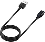 Charger for Garmin Vivoactive 6 5 4 4S 3, Replacement Charging Cable Cord Plus a White Silicone Charger Port Anti Dust Plug for Garmin Vivoactive Smart Watch (2Pack)