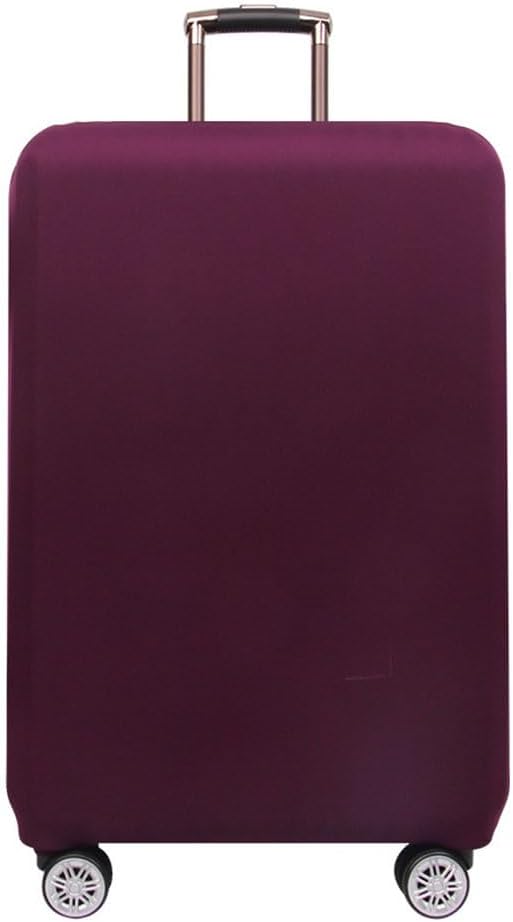 Morbuy Luggage Cover for Suitcase, Modern Solid Color Business Suitcase Cover Protector Fit 18-32 Inch Luggage, Baggage Covers with Zipper for Travel (XL(29-32inch suitcase),Deep Purple)