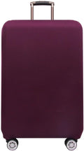 Morbuy Luggage Cover for Suitcase, Modern Solid Color Business Suitcase Cover Protector Fit 18-32 Inch Luggage, Baggage Covers with Zipper for Travel (M(22-24inch suitcase),Deep Purple)
