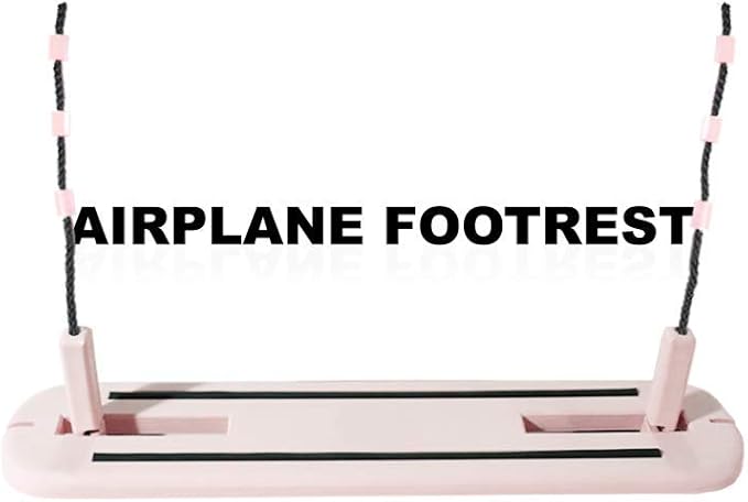 Airplane Travel Footrest, Portable, carryon Foot Rest Offers Economy Class Comfort for Legs and feet. Height Adjustable. Helps Prevent Leg Cramps, Swelling and Back Problems on Long Flights.