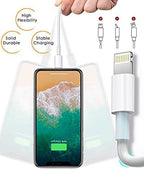 4 Pack [Apple MFi Certified] Apple Charging Cables 10ft, iPhone Chargers, Lightning Fast iPhone Charging Cord for iPhone 12/11/11Pro/11Max/ X/XS/XR/XS Max/8/7, ipad(White) (4pack(10ft), Purple, 4)