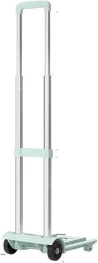 Portable Lightweight Hand Truck for Luggage Adjustable Utility Cart 4Wheel Aluminum Folding Shopping Trolley Stair Climber Outdoor Express Cart for Suitcases & Storage
