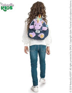 Naturally KIDS 【Upgraded】 Medium Backpack w Removable Purple Unicorn Toy for Girls Age 4-7 | Side&Inner Pockets, Reflective Logo, Sparkling Material | Unicorn Gifts for 5 Year Old Girls – Medium size