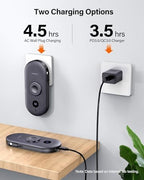 10000mAh Power Bank for iPhone 17 Pro/17/Air/16/15, Portable Charger for Apple Watch, for AirPods, iPad, Beats Studio Pro and More Phones, Tablets, Headphones, Built-in AC Wall Plug and Cables