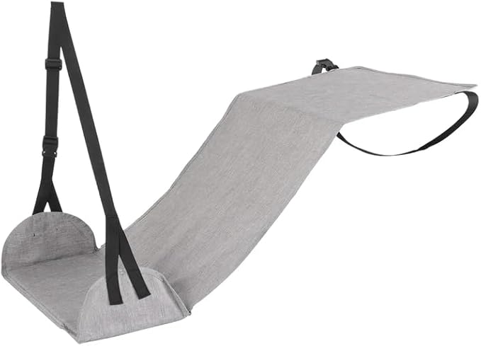 Length Adjustable Airplane Foot Hammock Travel Foot Rest for Airplane Flights Foot Sling for Travel (Grey