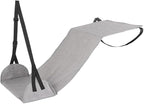 Length Adjustable Airplane Foot Hammock Travel Foot Rest for Airplane Flights Foot Sling for Travel (Grey
