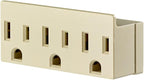 Leviton R53-697-I Three Outlet Grounded Adapter Ivory
