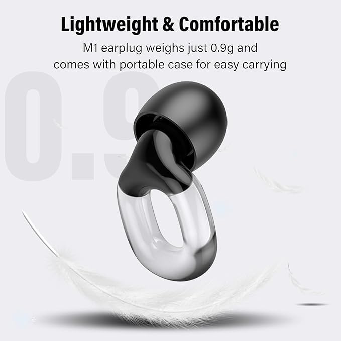 Ear Plugs for Sleeping 35dB Noise Cancelling Silicone Earplugs Single and Double Layer Tips for Side Sleepers Reusable Travel Work Study