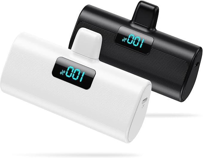 [2 Pack] Small Portable Charger for iPhone14/13,Upgraded 5200mAh PD Fast Charging Power Bank,Cute Mini Portable Phone Charger Compatible with iPhone 14/14 Pro Max/13/13 Pro/12 Pro/11/XR/X/8/7/6 etc