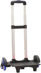 Backpack Trolley Foldable Trolley Cart 6 Wheels Rolling-Luggage Carts Aluminium Alloy Luggage Hand Cart for Bags