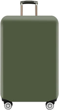 Morbuy Luggage Cover for Suitcase, Modern Solid Color Business Suitcase Cover Protector Fit 18-32 Inch Luggage, Baggage Covers with Zipper for Travel (XL(29-32inch suitcase),Dark Green)