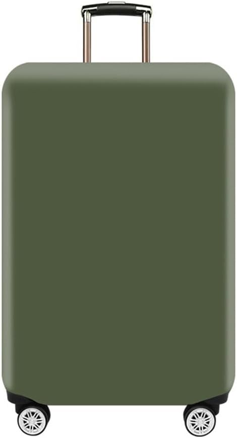 Morbuy Luggage Cover for Suitcase, Modern Solid Color Business Suitcase Cover Protector Fit 18-32 Inch Luggage, Baggage Covers with Zipper for Travel (XL(29-32inch suitcase),Dark Green)
