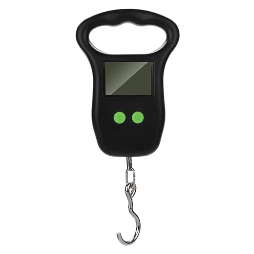 50kg x 10g Portable Digital Hanging Scale, Luggage Scales for Suitcases, Luggage Scale, Electronic Package Scale, Travel Essentials Cool Stuff forfor Men Women (Battery Included)