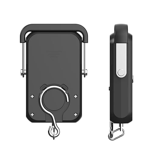 Klau Portable Rechargeable 60 kg / 120 lb Heavy Duty Hanging Scale Luggage Scales with Wide Handle Black for Home Farm Hunting Outdoor