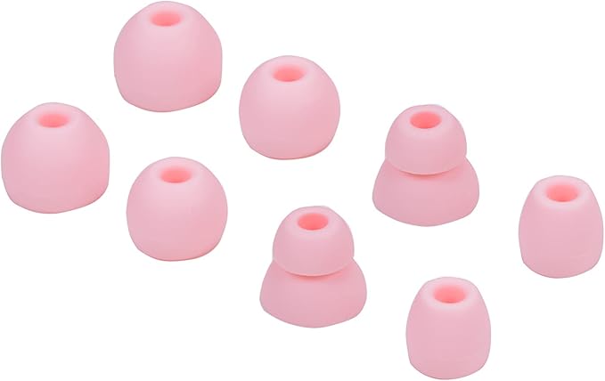 Replacement Eartips Silicone Earbuds Buds Set for Powerbeats Pro Beats Wireless Earphone Headphones,4 Pair (Pink)