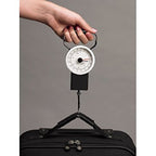 Manual Luggage Suitcase Scale with Built-in Tape Measure Weighs Bags to 75lbs.- Up to 39" Long - Black-One Size