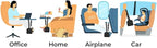 FERB Airplane Portable Footrest - Travel Foot Hammock with Memory Foam for Comfort | Adjustable Office Footrests for Airplane, Train, Bus | Lightweight Travel Accessory (Pack of 1)