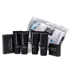 World Amenities - Bodyography Toiletry Kit, 6 Piece Set Shampoo, Conditioner, Body Wash, Lotion, Hand Soap, Massage Bar, Clear Travel Bag