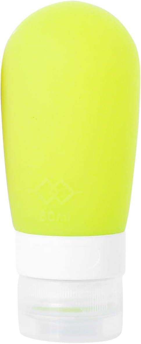 Mziart Travel Bottles for Toiletries, 2.7oz Silicone Travel Size Containers, 3 Pack TSA Approved Leak-Proof Reusable Squeezable Refillable Shampoo and Conditioner Bottles (Pink, Purple, Green)