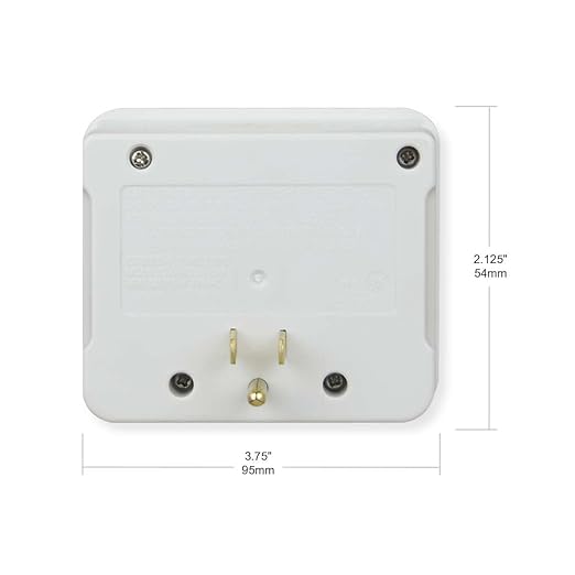 OSKOS 3 Outlets Wall Outlet with 2.4A USB Charger (1A1C), 1000J Surge Protector, Wall Tap, 15A/120V/1800W, Swivel Safety Cover, UL Listed